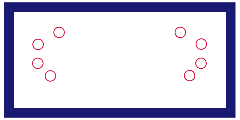 Screenshot showing the same outermost frame with the background RGB, now on a white background that allows us to see that in the middle of the rectangle this frame is placed around, there are a few stray black pixels.