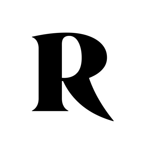 Black letter "R" from Roslindale font.